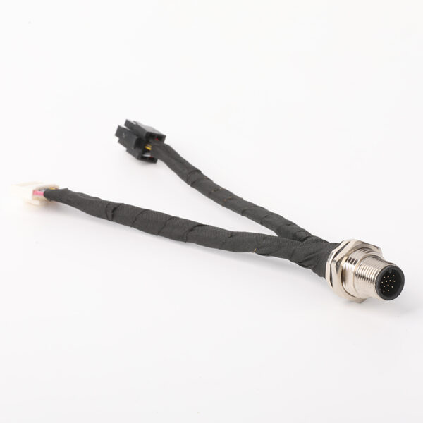 M12-17P Waterproof board end front lock male connector wire - Image 2